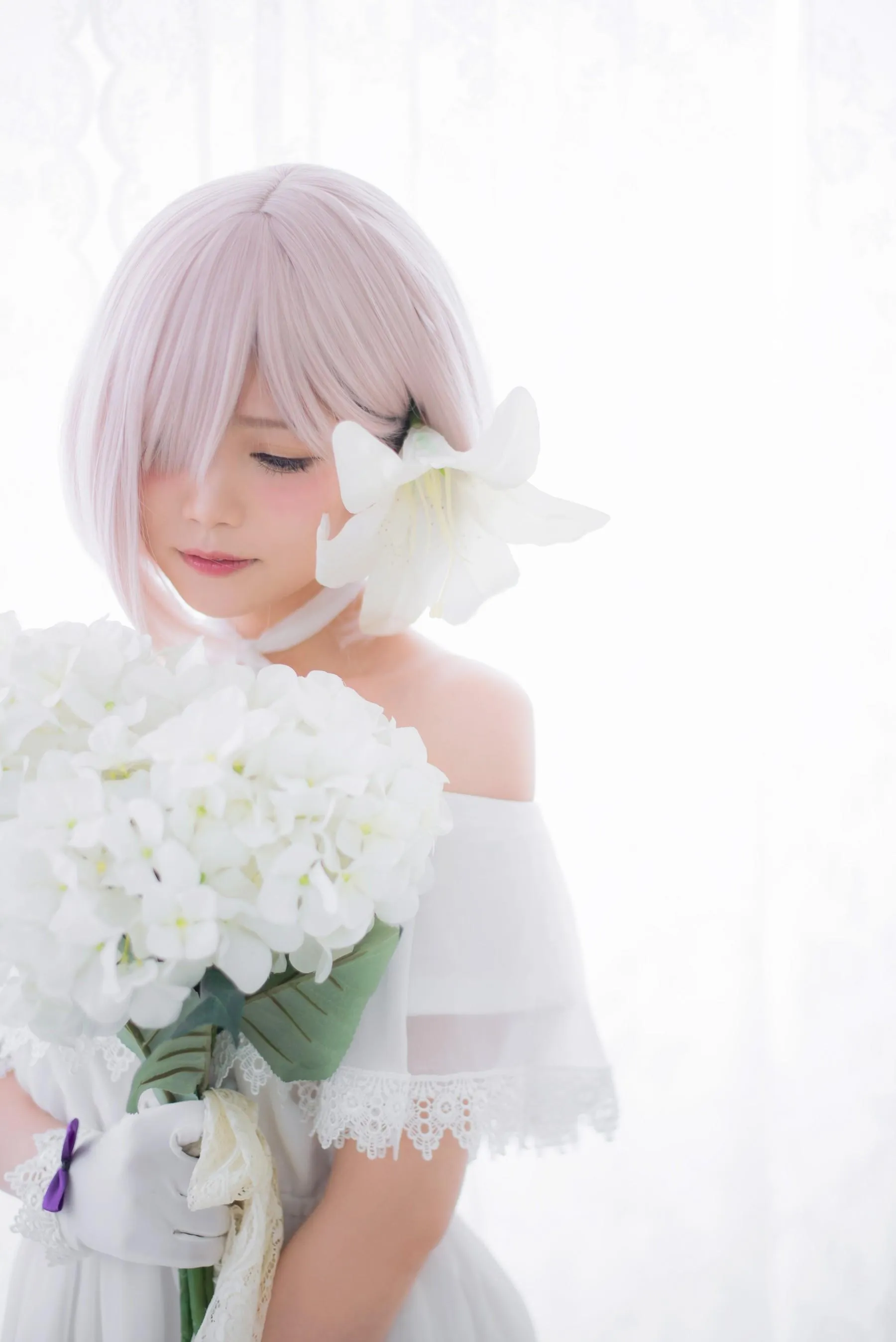 Miu只 – NO.05 Mashu White Dress [27P]插图2